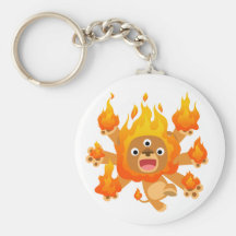 Seigneur du feu ! ! (lion mignon de bande dessinée porte-clés