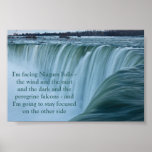 Séjour de chutes du Niagara focalisé Poster