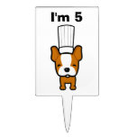 Sélection mignonne Topper de gâteau de chien Étiquettes À Gâteau