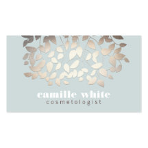 Sembler élégant de feuille d'or de Cosmetologist b Modèles De Cartes De Visite