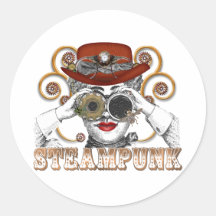 sembler l'art steampunked de collage de steampunk autocollants