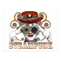sembler l'art steampunked de collage de steampunk carte postale