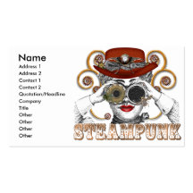 sembler l'art steampunked de collage de steampunk modèles de cartes de visite