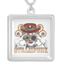 sembler l'art steampunked de collage de steampunk pendentif