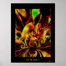 Sensation d'art abstrait de Digitals d'affiche les