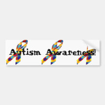 Sensibilisation sur l'autisme ! autocollants pour voiture