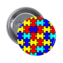 Sensibilisation sur l'autisme badge