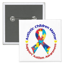 Sensibilisation sur l'autisme badge