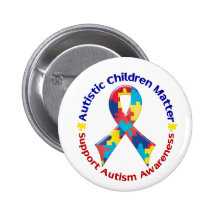 Sensibilisation sur l'autisme badges avec agrafe