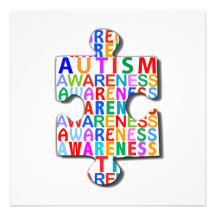 Sensibilisation sur l'autisme faire-part