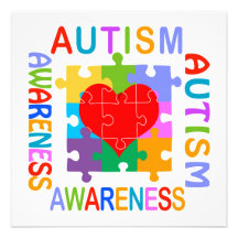 Sensibilisation sur l'autisme invitations personnalisables