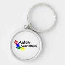 Sensibilisation sur l'autisme porte-clefs