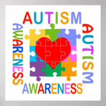 Sensibilisation sur l'autisme posters