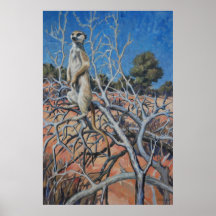 Sentinelle de Meerkat - copie d'art Affiche