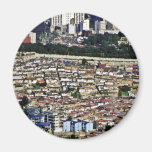Séoul - une partie de vieux mur sépare vieux et no magnets pour réfrigérateur