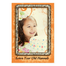 Sept cartes photos an d'anniversaire de zèbre de f cartes de visite professionnelles