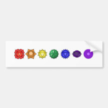 Sept Chakras horizontal Adhésif Pour Voiture