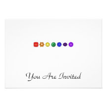 Sept Chakras horizontal Faire-parts