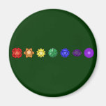 Sept Chakras horizontal Magnets Pour Réfrigérateur