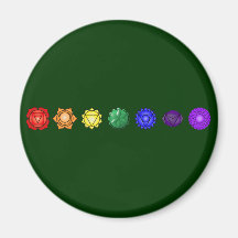Sept Chakras horizontal Magnets Pour Réfrigérateur