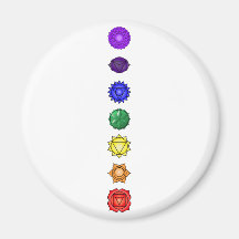 Sept chakras verticaux aimants