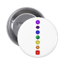 Sept chakras verticaux pin's avec agrafe