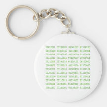 Sept codes binaires sales porte-clef