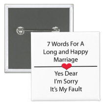 Sept mots pour un long et heureux mariage badge