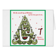 Septième jour de Noël Cartes De Vœux