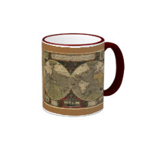 Série antique de carte tasse à café