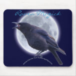Série de Mousepad NOIR de RAVEN et de LUNE Tapis De Souris