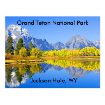 Série grande 1 de parc national de Teton Carte Postale