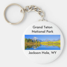 Série grande 1 de parc national de Teton Porte-clef