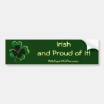 Série irlandaise de shamrock adhésifs pour voiture