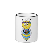 Série ukrainienne d'abeille tasse