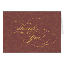 Sérieusement cartes de Merci de mariage de automne