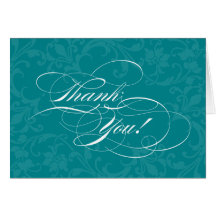 Sérieusement cartes turquoises lumineuses de Merci