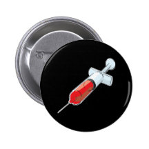 Seringue sanglante badge