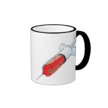 Seringue sanglante tasse