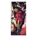 Sermon de Jean-Baptist par Veronese Paolo Carte Double Customisable