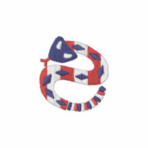 Serpent discret de Gadsden Polo Avec Broderie