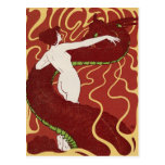 Serpent et femme par Christiansen Cartes Postales
