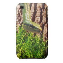 Serpent vert sur la conception de faune de reptile coques Case-Mate iPhone 3