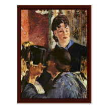 Serveuse par Manet Edouard Cartes Postales