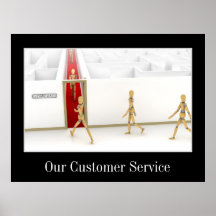 Service à la clientèle fait convenablement poster