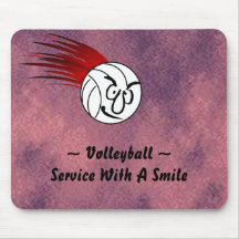 Service avec un sourire tapis de souris