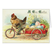 Service de distribution d'oeuf de pâques carte de vœux