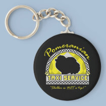 Service de taxi de Pomeranian porte-clés