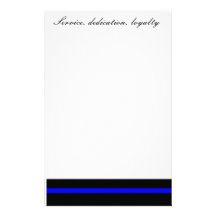 Service, dévouement, fidélité stationnaire papier à lettre customisable
