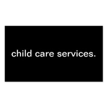 Services de Childcare Modèles De Cartes De Visite